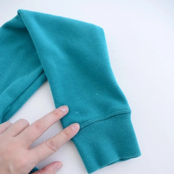 Diadora Teal Zip Up Hoodie Sweater Size Large - Picture 10 of 15